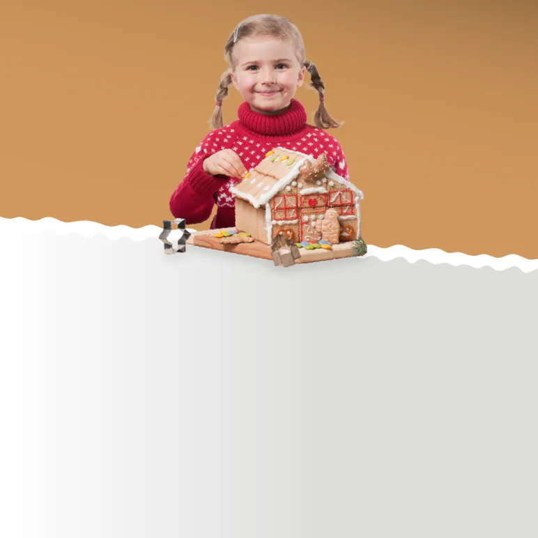 dziewczynka z domkiem z piernika